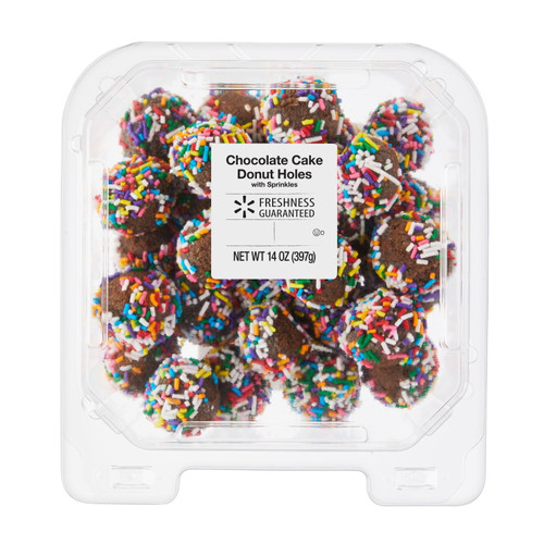 Freshness Guaranteed Chocolate Donut Holes With Sprinkles, 14 Oz, 28 Count