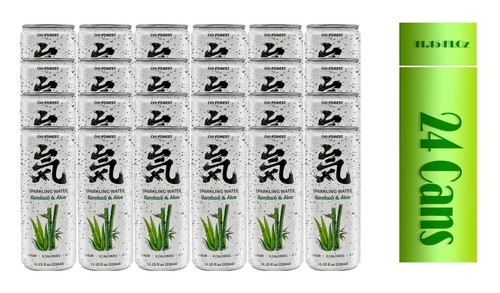Genki Forest Sugar-free Sparkling Water Bamboo & Aloe Flavor 11.15 Fl Oz (330 Ml) X 24 Can