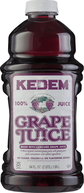 Kedem 100% Grape Juice 64 Oz (pack Of 3)