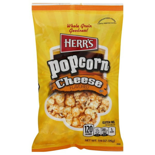 Herr's Cheese Flavored Popcorn 1 Oz Bags - Pack Of 30