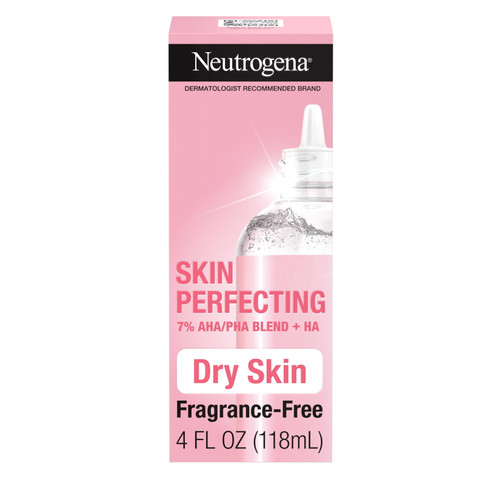 Neutrogena Skin Perfecting Dry Skin Liquid Face Exfoliant, 4 Fl. Oz