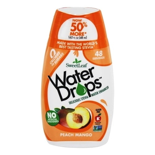Sweetleaf Water Drops Stevia Water Enhancer Peach Mango, 1.62 Oz, 6 Pack