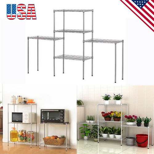 5-shelf Metal Shelving Unit, 5-shelf Black Wire Storage Shelves, Changeable Metal Utility Shelves Storage Rack, Durable Kitchen Shelving Unit For Garage Bedroom Bathroom, (21.25 X 11.42 X 59.06)"