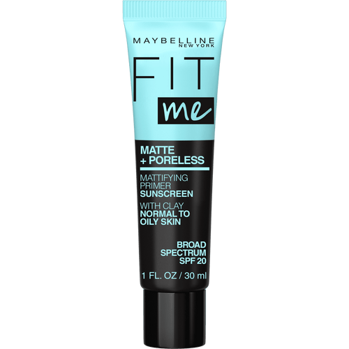 Maybelline Fit Me Matte And Poreless Mattifying Face Primer Makeup, Clear, 1 Oz.