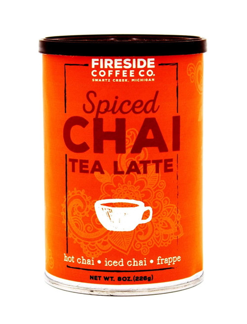 Fireside Coffee Company - Spiced Chai Tea Latte - 8 Oz - Powdered Spice - Hot Chai - Iced Chai - Latte