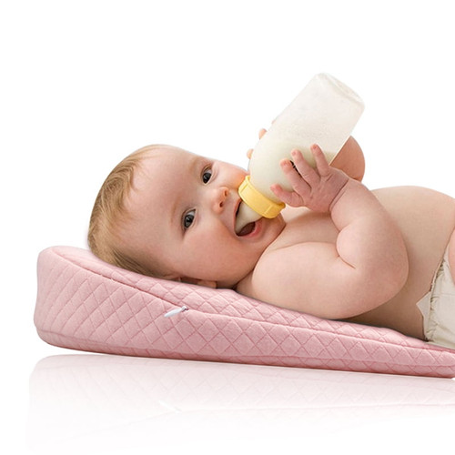 Baby Sleep Pillow Anti Baby Spit Milk Crib Cot Sleep Positioning Wedge Pillow