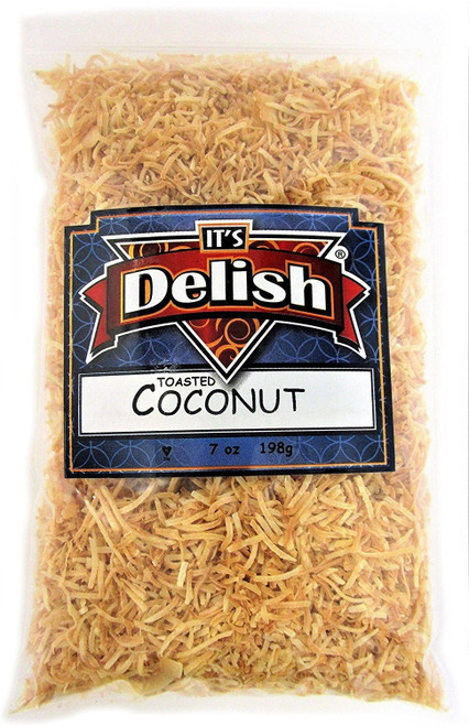 Roasted Unsweetened Coconut Fancy Shred By Its Delish, 1 Lb