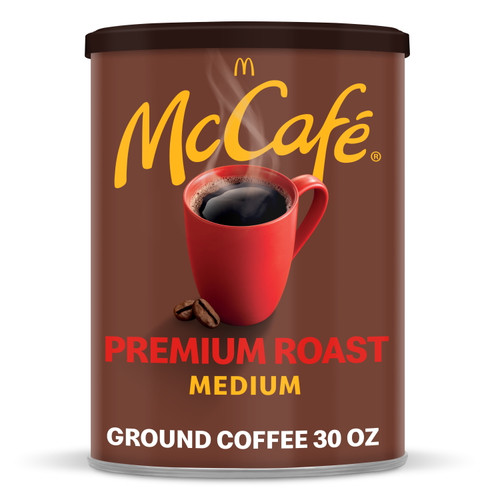 Mccafe Premium Roast Ground Coffee, Medium Roast, 30 Oz Canister