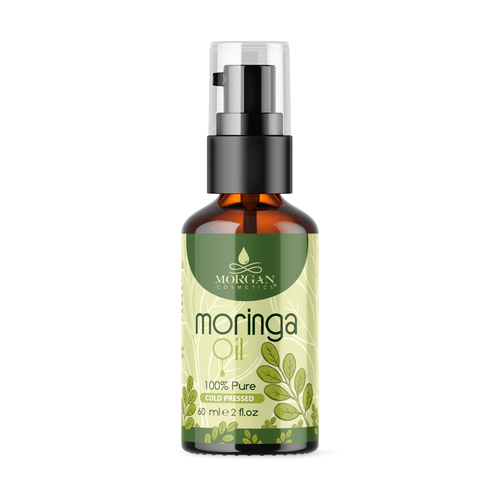 Morgan Cosmetics Moringa Oil 2 Oz 100% Pure & Natural Carrier Oil Authentic & Premium Therapeutic Grade Oil For Skin Care, Hair Care, Aromatherapy & Masssage