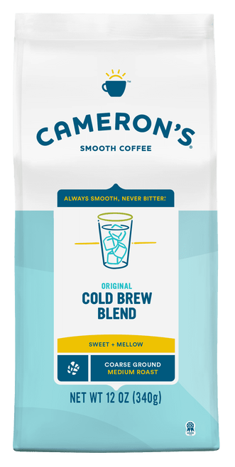 Cameron's Coffee Cold Brew Blend Coarse Ground Coffee, Medium Roast, 12 Oz