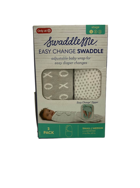 Open Box Swaddleme Original Swaddle Wrap With Easy Change, 2pk, Small/medium(0-3 Months)