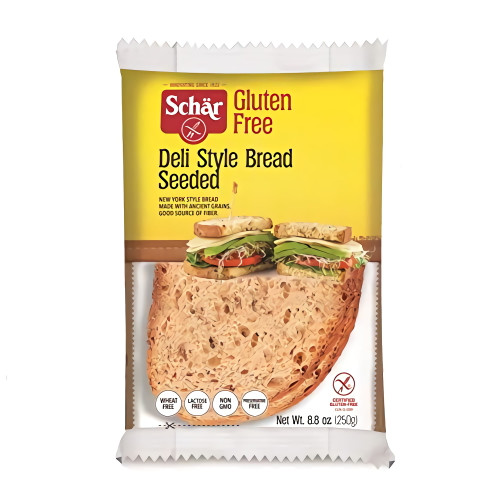 Schar Gluten Free Deli Style Sourdough Seeded Bread, 8.8 Oz Pack Of 5