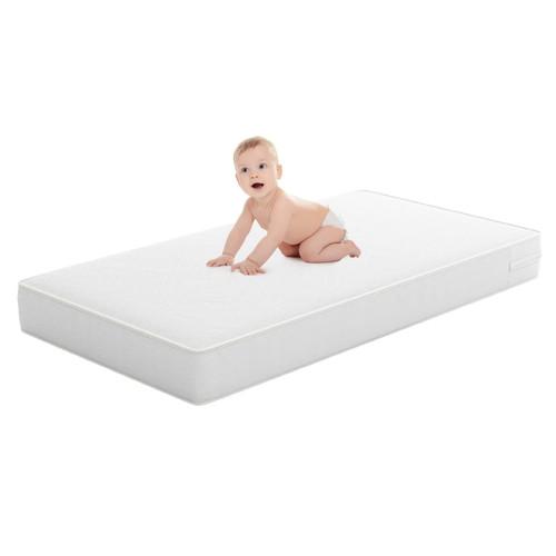 Kidpid Baby Crib & Toddler Bed Mattress, Waterproof Cover, Firm, Fits Standard Size Cribs & Toddler Beds, White, 1 Count (pack Of 1) Baby Crib