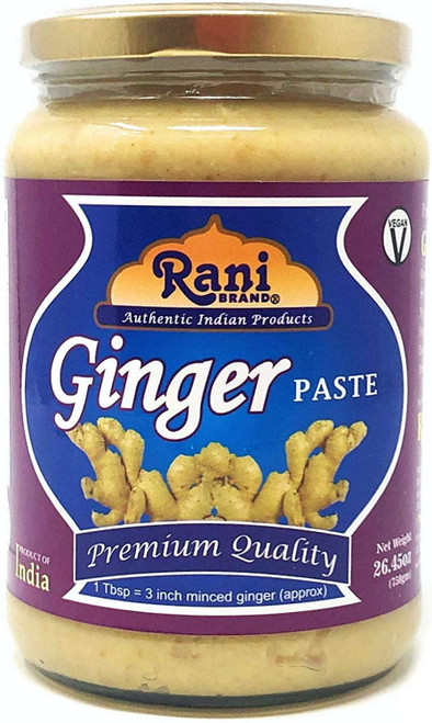 Rani Ginger Cooking Paste 26.5oz (750g) ~ Vegan | Glass Jar | Gluten Friendly | Non-gmo | No Colors | Indian Origin