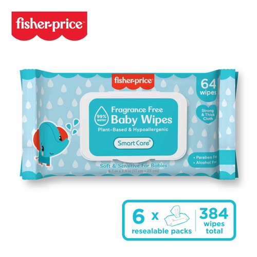 Fisher-price Plant-based Wipes 384 Ct