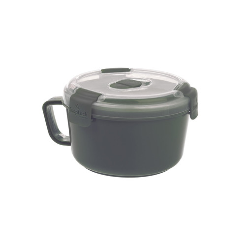 Progressive Snap-lock Noodles To Go Microwave Noodle Bowl, Gray