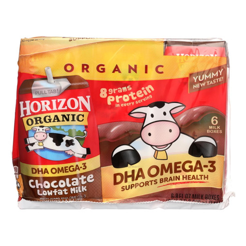 (3 Pack)horizon Low-fat Dairy Chocolate Milk, 48 Fl Oz, 6 Count