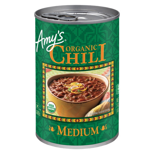 Amy's Organic Medium Chili, Vegan, 14.7 Oz.
