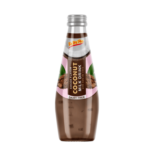 De Mi Pais Leche De Coco Sabor A Cacao Con Pulpa 9.8oz / Chocolate Flavored Coconut Milk With Pulp 9.8oz 12-pack
