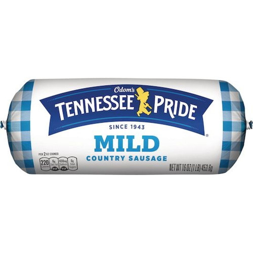 Odom Tennessee Pride Mild Sausage Roll, 16 Ounce -- 12 Per Case