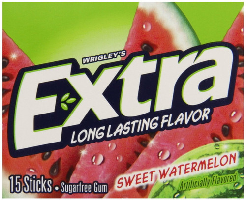 120 Packs : Wrigleys Extra Watermelon, 15-count