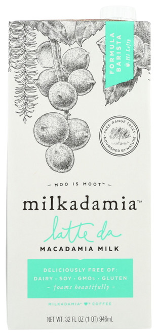 Milkadamia Latte Da Macadamia Milk, 32fl Oz (pack Of 6)