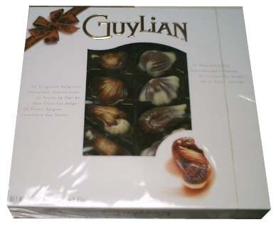 Guylian Artisanal Belgian Seashell Truffles With Hazelnut Filling Chocolates, 8.82 Oz.