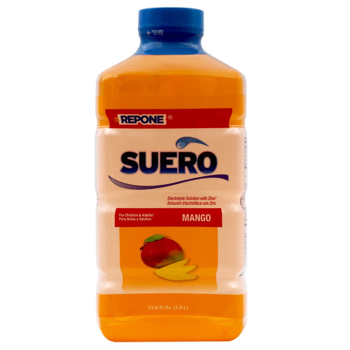 Suero Repone Electrolyte Solution, Mango, 33.8 Oz Bottle