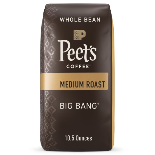 Peet's Coffee Big Bang, Medium Roast Whole Bean Coffee, 10.5 Oz Bag