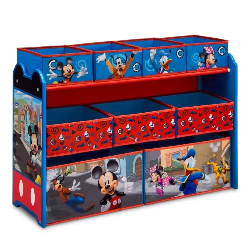 Disney Mickey Mouse Deluxe 9 Bin Design And Store Toy Organizer By Delta Children