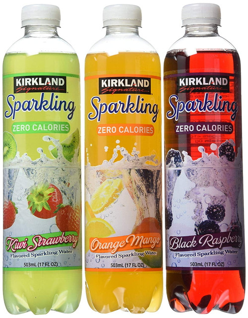 Kirkland Signature Sparkling Water Bottle Variety 24 Pack