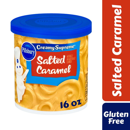 Pillsbury Creamy Supreme Salted Caramel Frosting, 16 Oz Tub