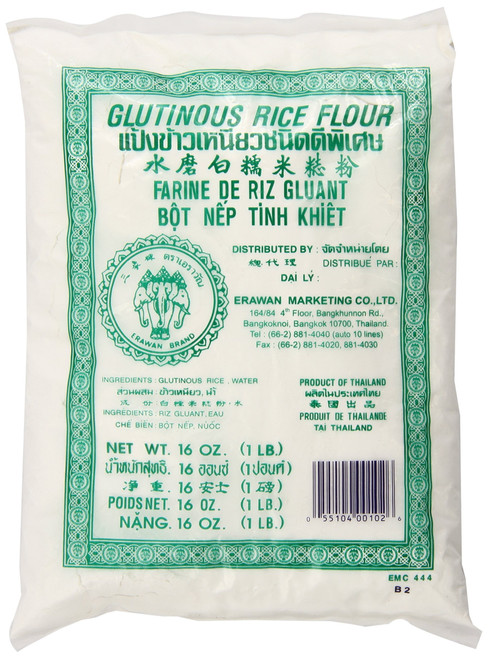 Glutinous Rice Flour 16 Ounce Erawan Glutinous Rice Flour 1 Pound (pack Of 1)
