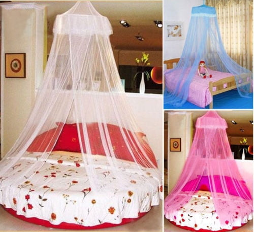 Mosquito Net For Bed, King Size Bed Canopy Hanging Curtain Netting, Princess Round Hoop Sheer Bed Canopy For All Kids Baby Cribs And Adult Beds Fit Twin, Full, Queen