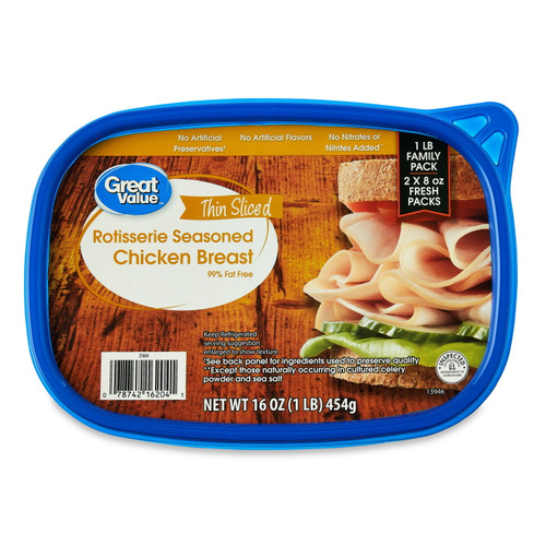 Great Value  Seasoned Chicken Breast Lunchmeat, 16 Ounces