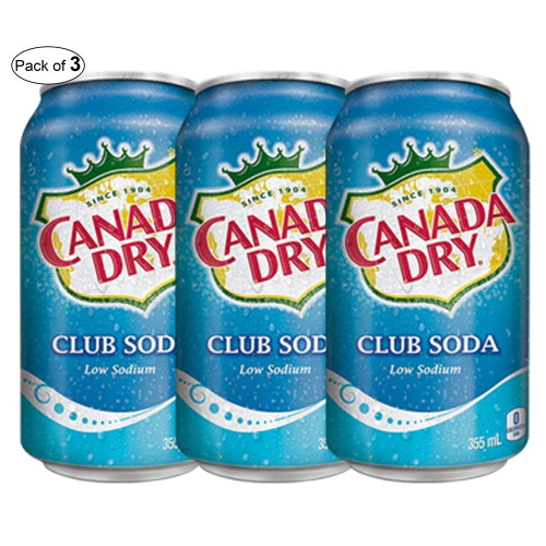 Canada Dry 355 Ml - Club Soda (pack Of 3)