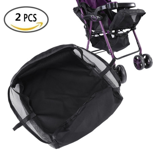 Mgaxyff 1pc Baby Stroller Pram Bottom Basket Pushchair Shopping Storage Case Organizer Bag, Stroller Basket