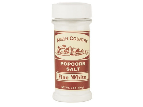 Amish Country Popcorn | Fine White Popcorn Salt - 6 Oz | Old Fashioned, Non-gmo And Gluten Free (6 Oz Bottle)