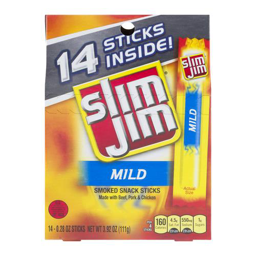 Slim Jim Mild Smoked Snack Sticks