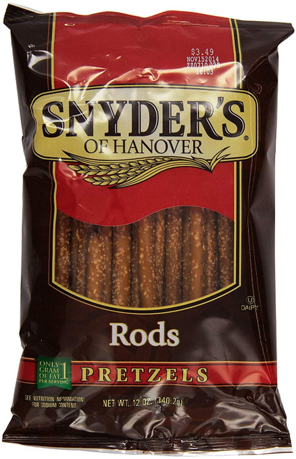 (price/pack)snyder's Of Hanover Pretzel Rods 12 Ounce Bag - 12 Per Case
