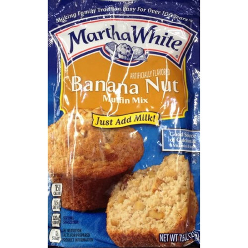 Martha White Banana Nut Muffin Mix 7.6oz (3 Packets)