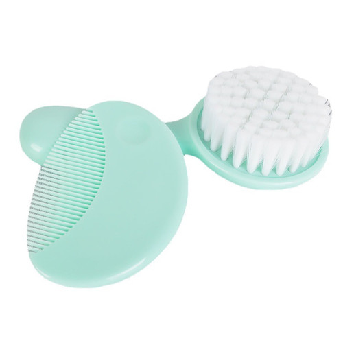 Ibaste Baby Hair Brush And Comb Set | Safe Brush And Comb For Newborns Toddlers | Perfect Baby Shower Registry Gift With Flat Smooth Surface