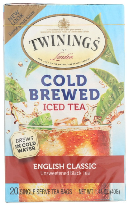 Twinnings Of London English Classic Cold Brewed Tea, 20 Ct
