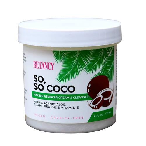 Be Fancy So, So Coco Makeup Remover Cream & Cleanser With Coconut Oil, 6 Oz