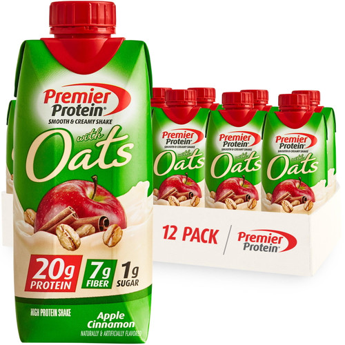 Premier Protein Shake With Oats, Apple Cinnamon, 20g Protein, 11 Fl Oz, 12 Ct