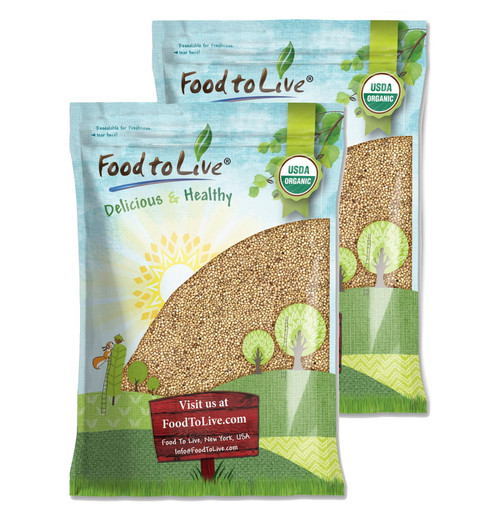 Organic Whole Grain Sorghum, 20 Pounds — Non-gmo, Raw, Vegan — By Food To Live