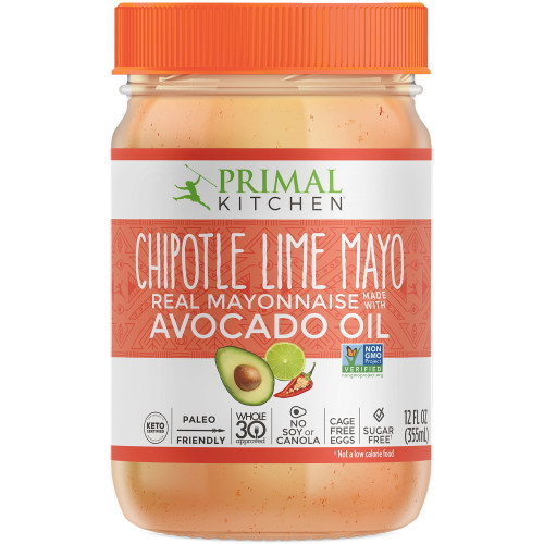 Primal Kitchen Chipotle Lime Mayo Avocado Oil Real Mayonnaise, 12 Fl Oz
