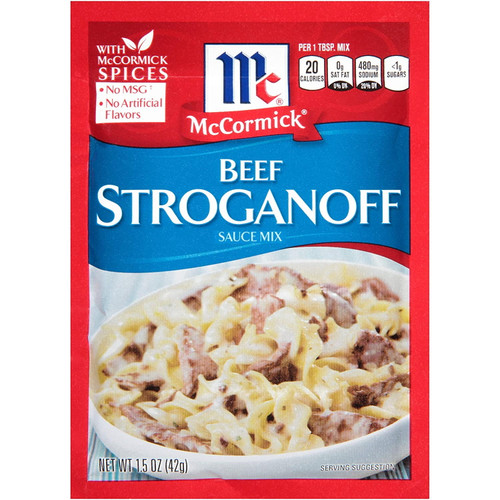 Mccormick Beef Stroganoff Sauce Mix, 1.5 Oz (pack Of 12)