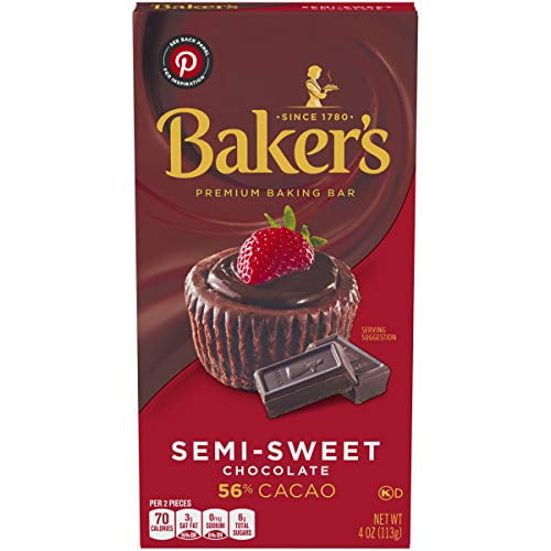 Baker's, Premium Semi Sweet Chocolate Baking Bar, 4 Oz