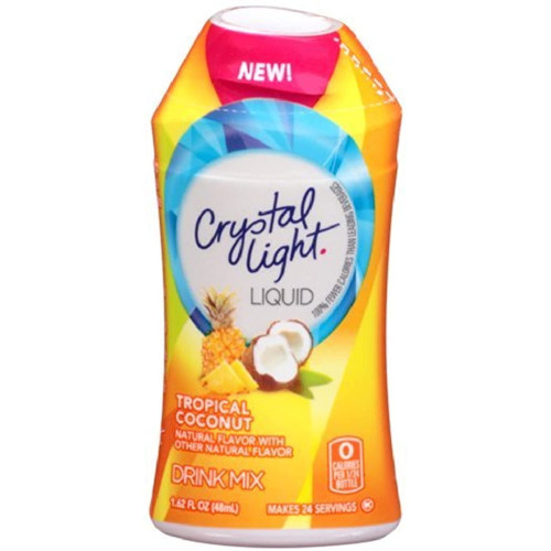 Crystal Light Tropical Coconut Liquid Water Enhancer 1.62 Fluid Ounces (12 Pack)